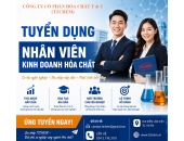 TUYỂN DỤNG NHÂN VIÊN KINH DOANH HÓA CHẤT